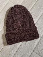 کلاه زمستانی ساده رنگ قهوه ای