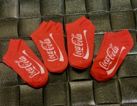 جوراب نیم ساق Coca Cola قرمز