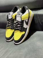 کتونی اسپرت Nike Jordan مشکی زرد سفید