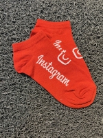 جوراب نیم ساق instagram قرمز