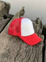 کلاه RIKE پشت تور سفید قرمز