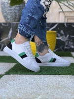 کفش کتونی مدل ونس پرچمی سفید سبز مشکی