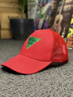 کلاه آفتابی پشت تور BOTTEGA قرمز سبز
