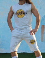 ست تاپ و شلوارک ورزشی ملانژ مدل Lakers