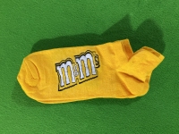 جوراب نیم ساق M & M زرد سفید
