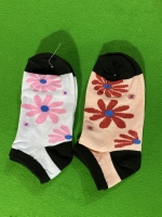 جوراب های نیم ساق گل دار رنگبندی