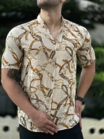 پیراهن هاوایی مدل حلقه کرم